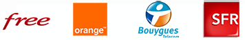 Free, orange, Bouygues et SFR